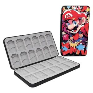 PERFECTSIGHT for Nintendo Switch Game Card Case with 24 Game Holder Slots and 24 SD Micro Card Slots for Switch/Lite/OLED