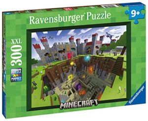Ravensburger Minecraft Cutaway Jigsaw Puzzles for Kids Age 9 Years Up - 300 Pieces XXL - Toys for Childre