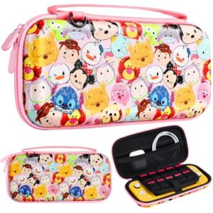 Koecya Carrying Case for Nintendo Switch Lite 2019 Travel Carry Cases for Kids Girls Teen Boys Cute Kawaii Cartoon Character Portable Hard Shell Covers Pouch Storage Bag for Nintendo Accessories