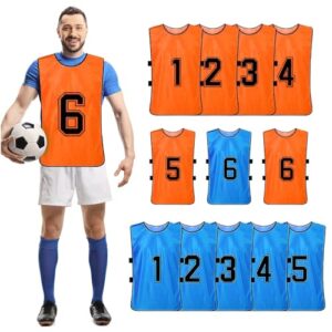 12 Pcs Numbered Soccer Vest