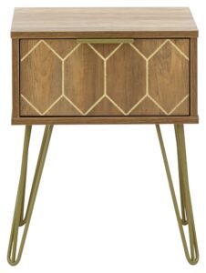 GFW Orleans Wooden Bedside Drawer Suitable for Hallway & Living Room