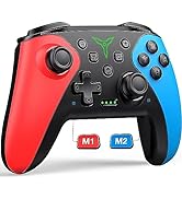 HASACOOL Wireless Switch Pro Controller for Nintendo Switch/Lite/OLED, LED Wired Windows PC Gmaep...