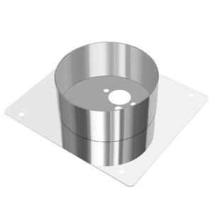 FASBET Diesel Heater Turret Plate 40mm Stainless Steel Diesel Heater Mounting Plate Bracket for Webasto Eberspacher Heaters Chinese Diesel Heater Accessories Diesel Heater Parts Spares (40mm)