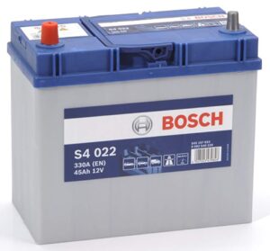 Bosch S4022 - car battery - 45A/h - 330A - lead-acid technology - for vehicles without Start/Stop system - Type 155