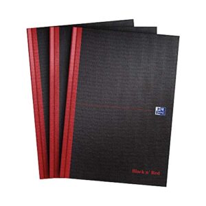 Oxford Black n' Red A4 Notebook