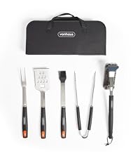 5 piece BBQ tool set with carry case
