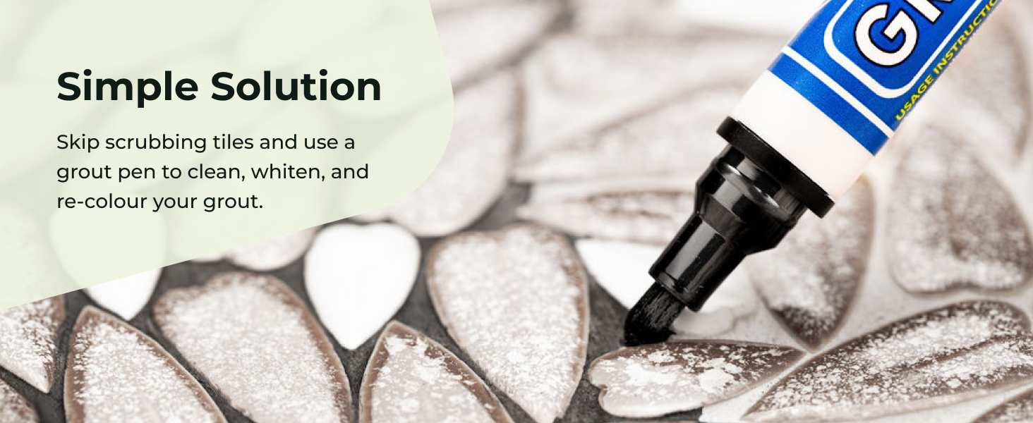 Grout Pen White Tile Paint Marker Waterproof Grout Paint Tile Grout Colorant Sealer Pen White Narrow