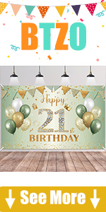 21st Birthday Banner