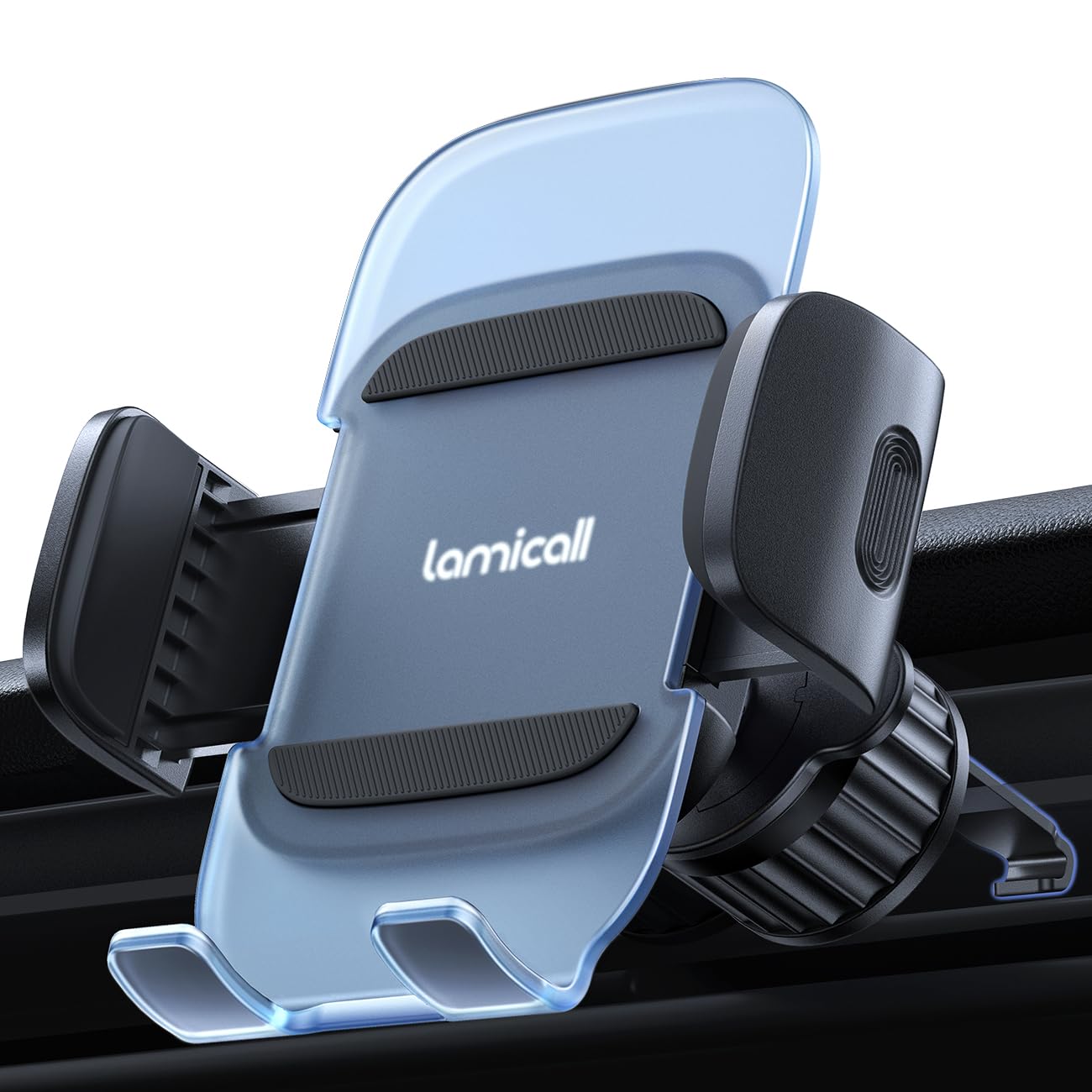 Lamicall Car Vent Phone Holder - [2024 Spring Clip] Quick Release Car Phone Mount with Metal Hook