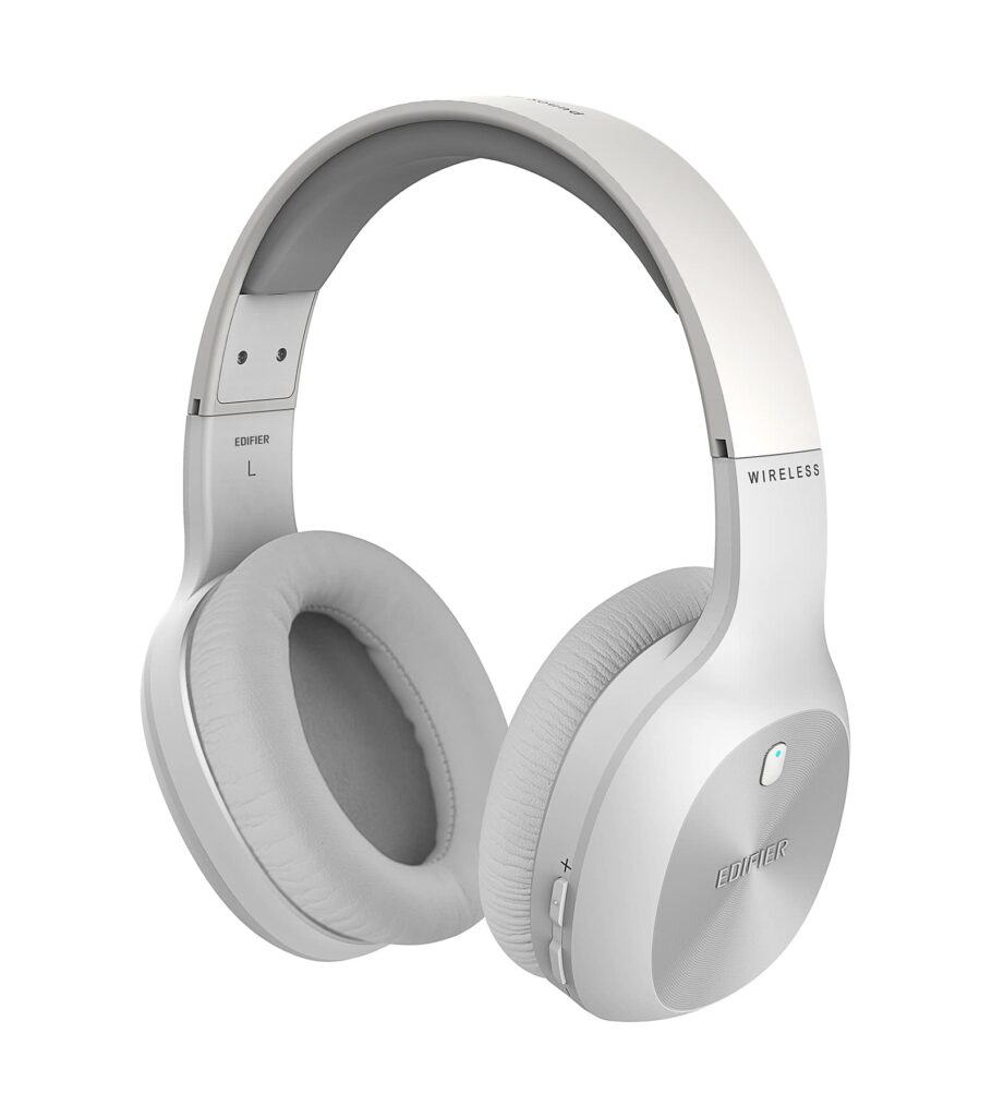 Edifier W800BT Plus Kabellose Over-Ear-Kopfhörer – Bluetooth 5.1, 55 Std. Spielzeit, CVC 8.0, AptX HD, App-Steuerung, Weiß