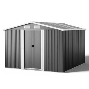 XEMQENER Garden Storage Shed with Base