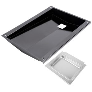 GFTIME Grease Tray with Drip Tray for Weber Genesis 300 Series Gas Grills with Front Control Knob (2011-2016)