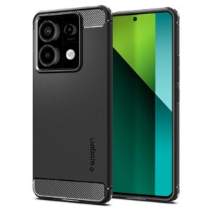 Spigen Rugged Armor Case Compatible with Xiaomi Redmi Note 13 Pro 5G and POCO X6 Pro 5G - Matte Black