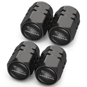 Black Alloy Tyre Valve Caps