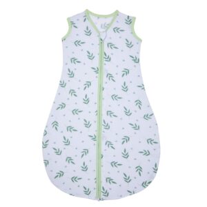 Lilian&Gema Baby Sleeping Bag | 0.5 TOG SleepSack | Sleeveless Swaddle Blanket with Two-way Zipper | Newborn Baby Gift | New Born Baby Essentials (White