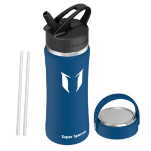 Super Sparrow Stainless Steel Water Bottle - Metal Water Bottle Wide Mouth - 500ml/750ml/1000ml -BPA Free