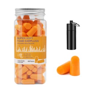 Soft Foam Ear Plugs with Aluminum Carry Case
