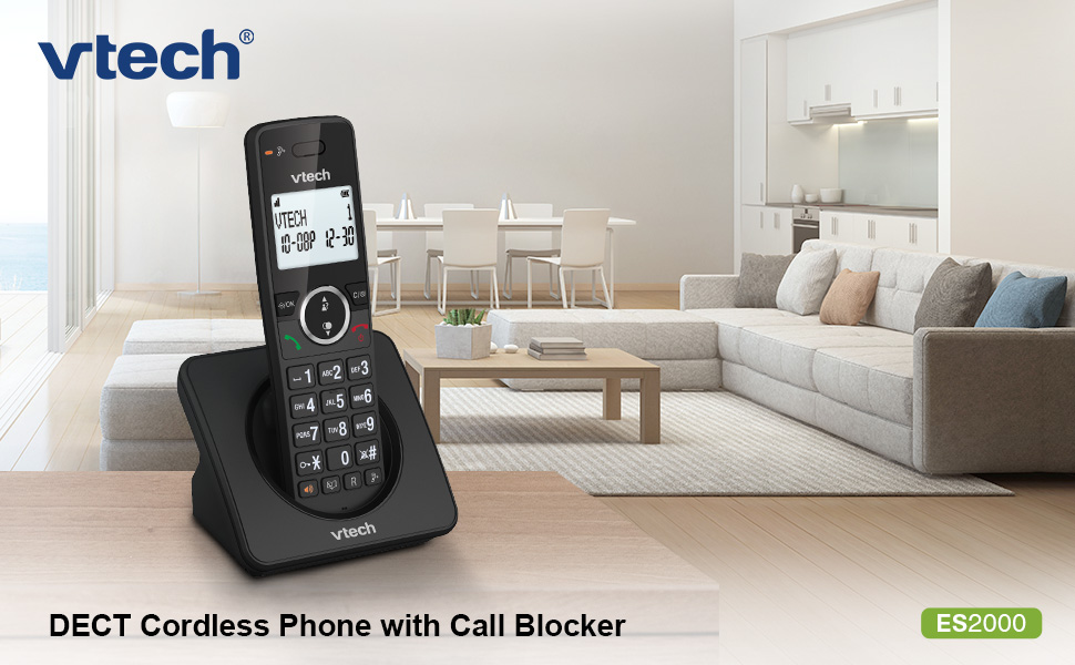 VTech ES2000 DECT Cordless Phone with Nuisance Call - Keystone 4