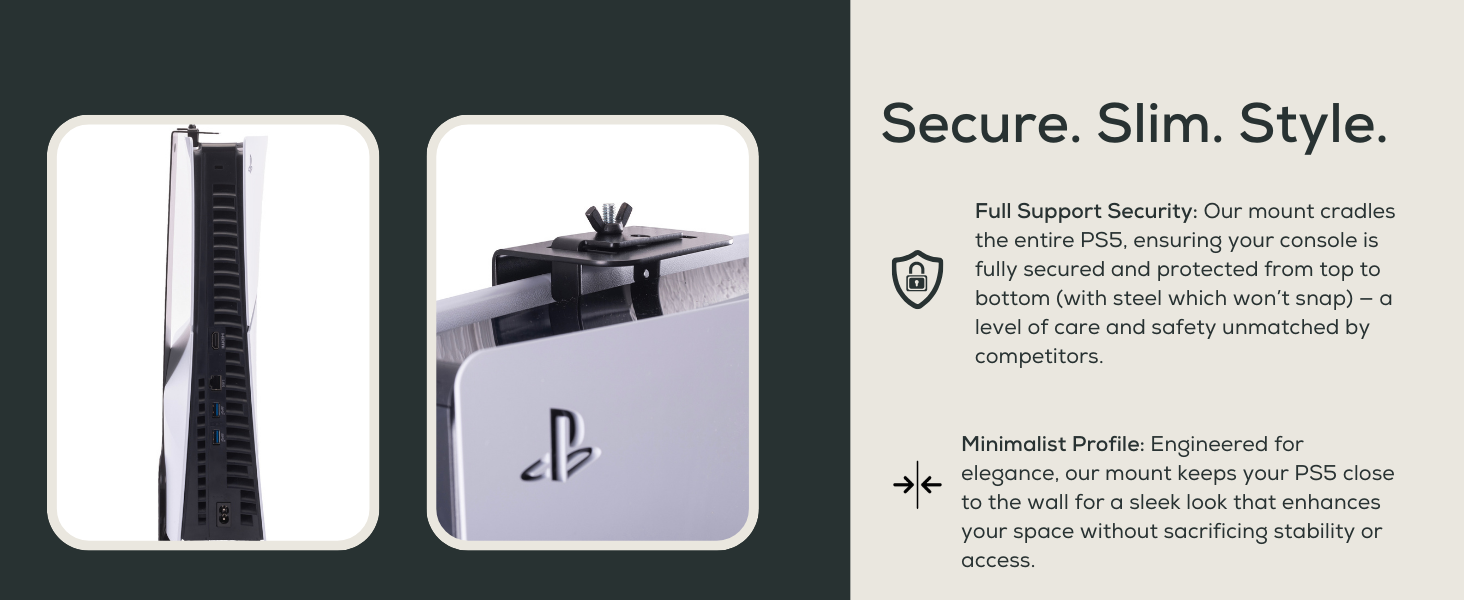 ps5 secure mount slim sleek