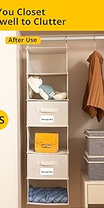 Hanging Drawers Wardrobe Organiser