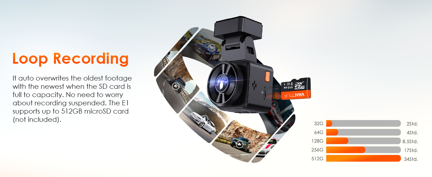 dash cam loop recording