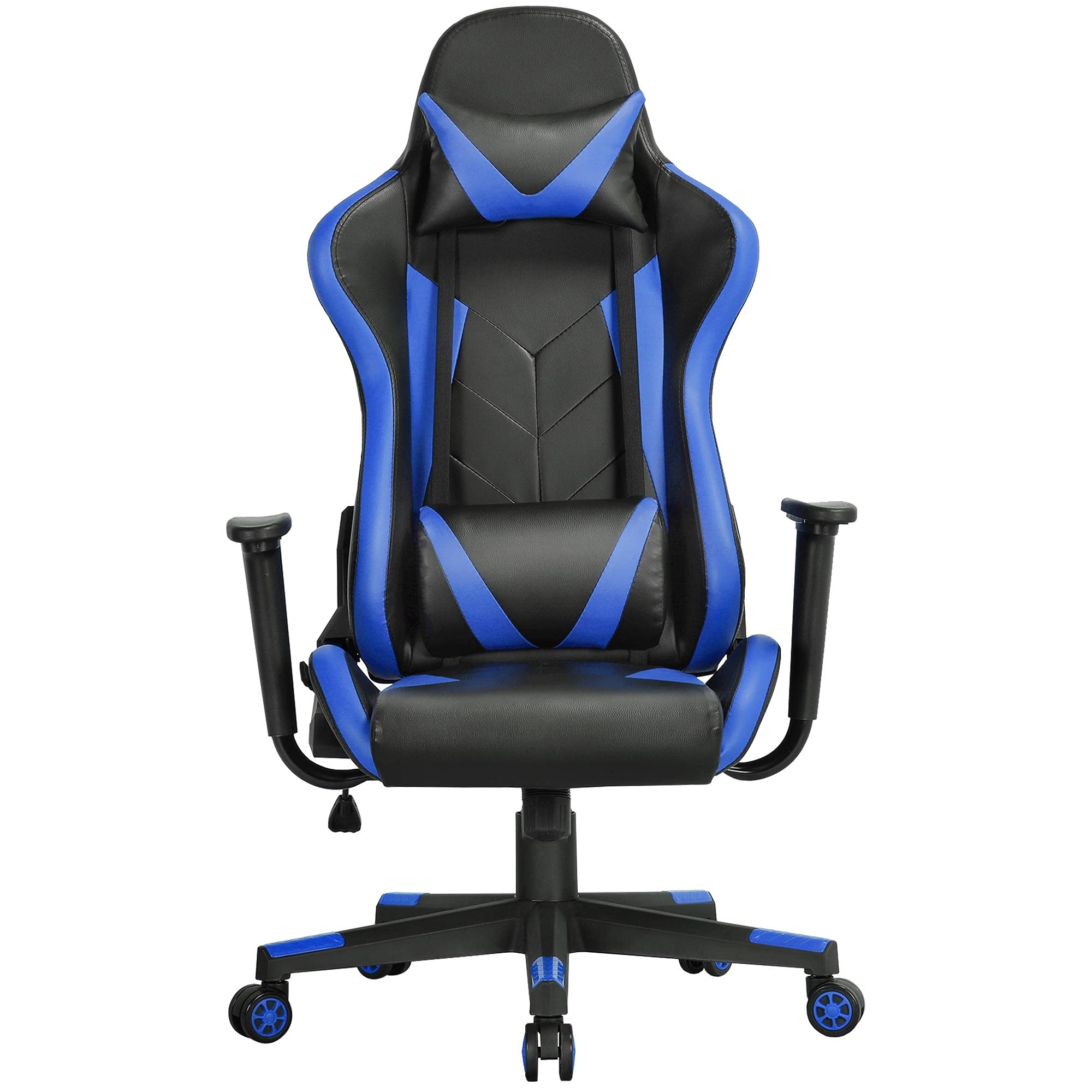 Yaheetech Ergonomics Office Chair Video Desk Computer Chair High Back Swivel Racing Gaming Chair with Lumbar Back Suppo