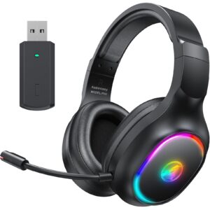 Awinnasey Wireless Gaming Headset with Microphone for PS4