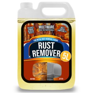 MultiWare Rust Remover For Metal 5L | Rust Remover Liquid | Removes Rust On ALL Metals | Easy To Use | Water Soluble | Non Corrosive | Removes Rust Rapidly (1)