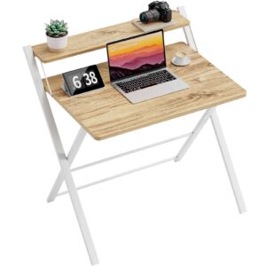 GreenForest Folding Desk No Assembly Required Small Size