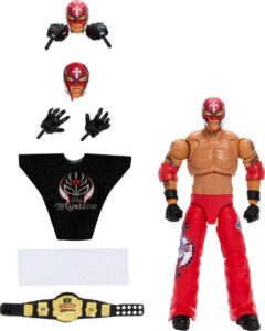 Mattel WWE Ultimate Edition Action Figure Rey Mysterio Fan TakeOver Collectible with Interchangeable Accessories