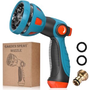 Garden Hose Nozzle- 10 Adjustable Patterns High Pressure Spray Gun