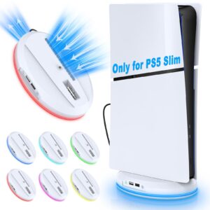 FASTSNAIL Vertical Stand with Cooling Fan Only for PS5 Slim Console
