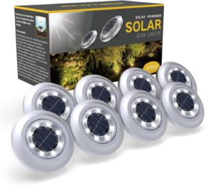 2023 Upgraded Solar Lights Outdoor Garden