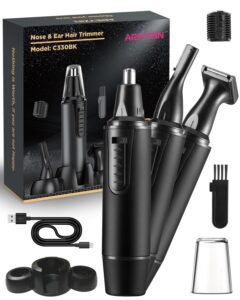 Rechargeable Nose Hair Trimmer for Men 2024 Painless Upgrade Nose Trimmer Men Professional Nose Hair Trimmer for Men Dual Edge Blades with IPX7 Waterproof for Easy Cleansing