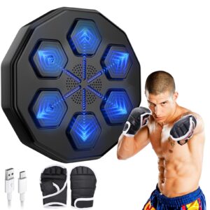 MSSAYA Boxing Machine Music Smart Bluetooth Boxing Machine Wall Mounted Boxing Machine Equipment Punching Pads With LED Light