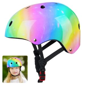 Unicorn Castle Kids Helmet Girls Bike Helmet Toddler Skateboard Helmets for 2-8 ys