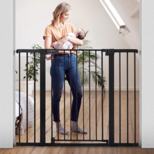 COMOMY 91.5cm Extra Tall Baby Gate for Stairs Doorways