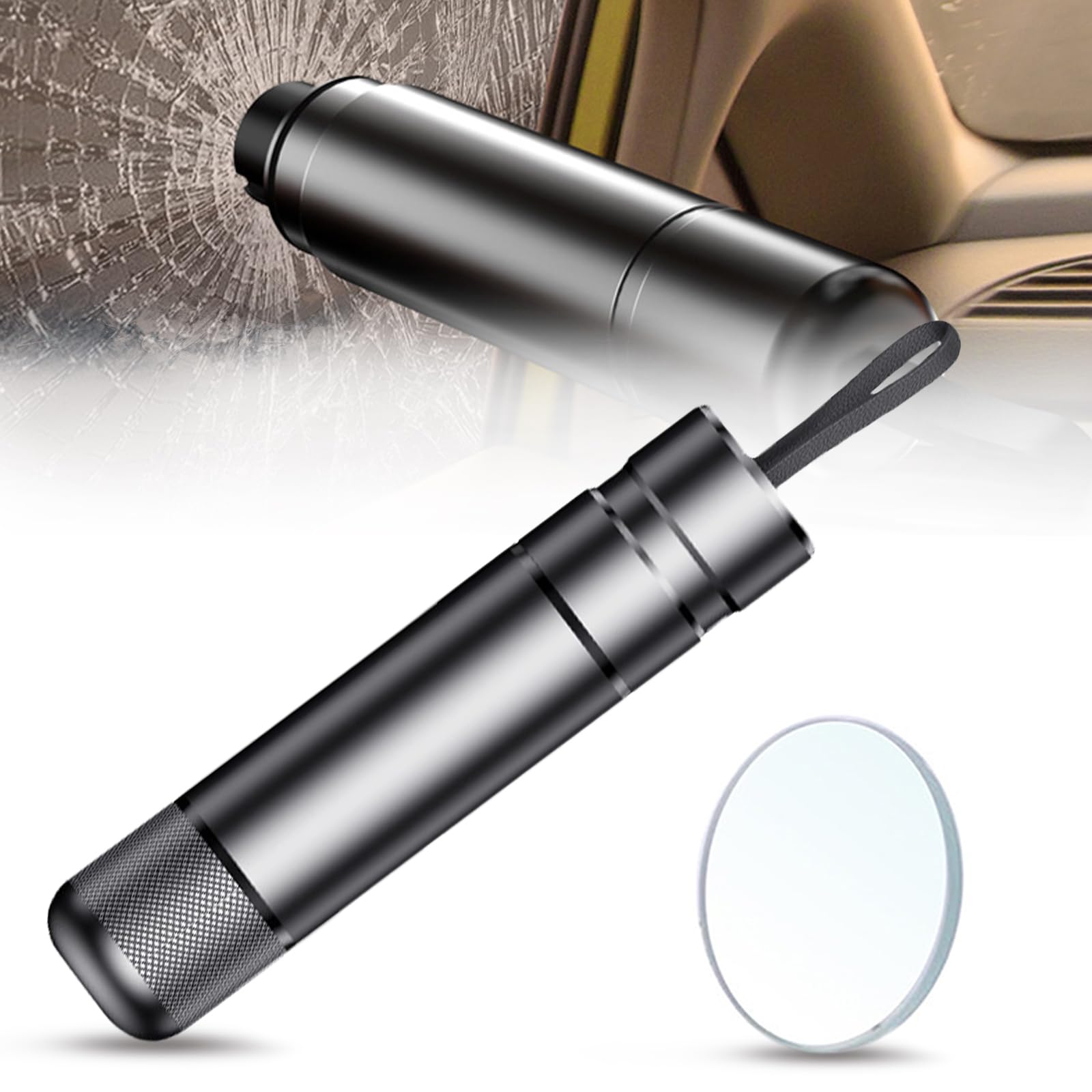 Car Multi Tool Break Glass Cut Seat Belt 3-Pack Car Safety Hammer - 2-in-1 Window Breaker & Seat Belt Cutter Emergency Escape Tool All In One Hammer