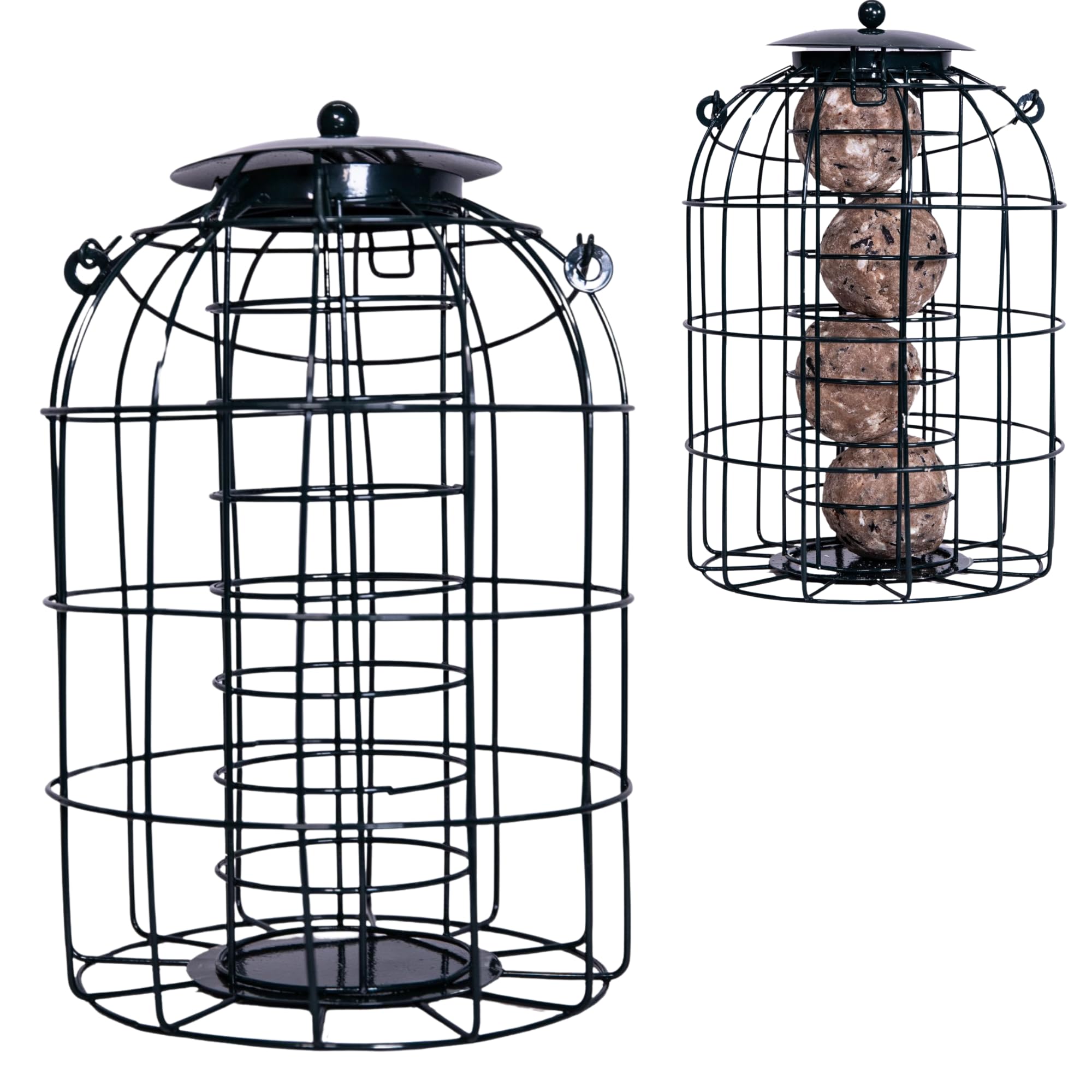 Wild Fat ball Bird Feeder with Squirrel Guard - Squirrel & Pigeon Proof Bird Feeders UK - Durable Outdoor Peanut Feeders for Birds with Choice of Pack Size