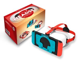 Maxx Tech VR Switch Headset V2 – designed for Switch & Switch OLED with adjustable lens & strap for VR supported games – Zelda: Breath of the Wild