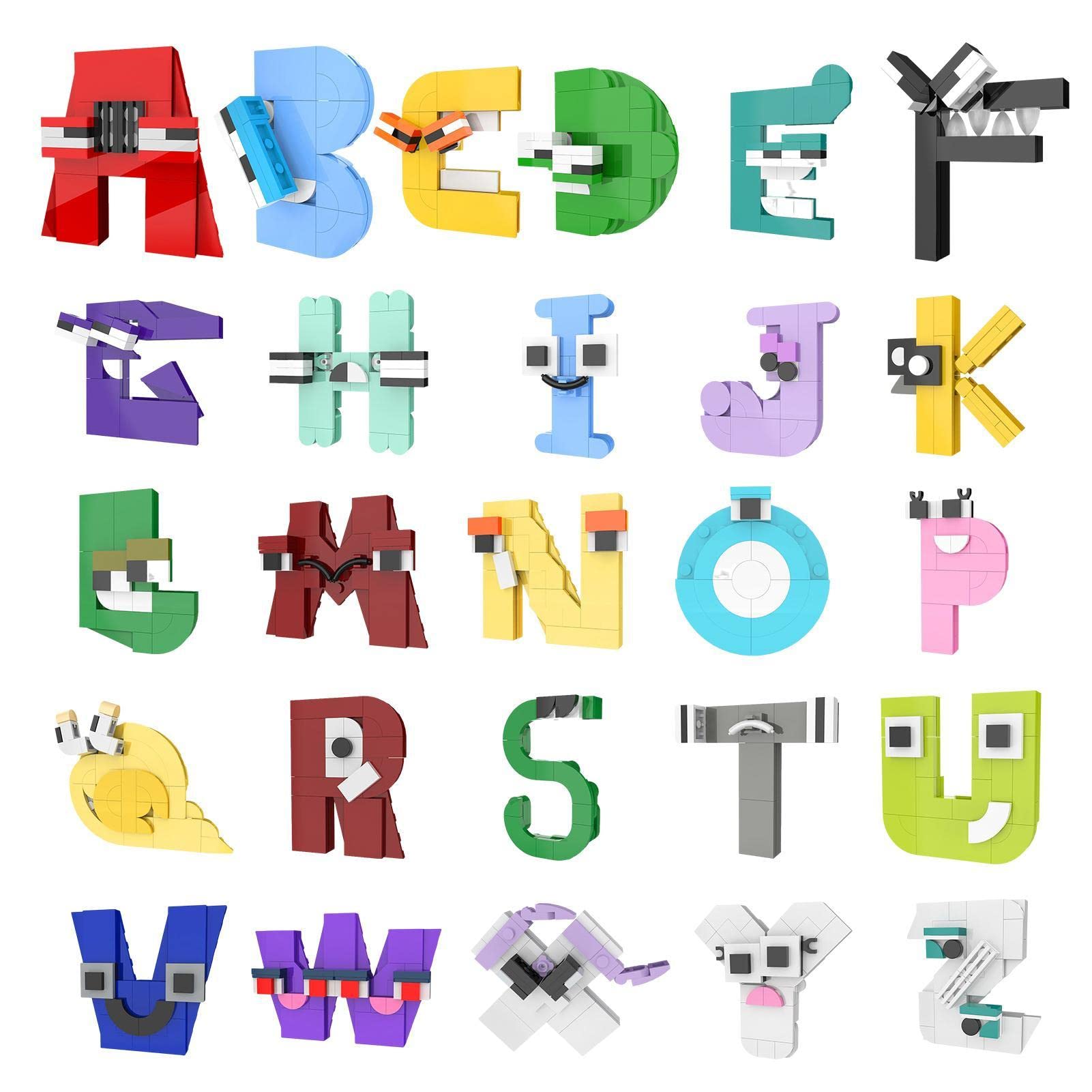 26 Alphabet Learning Toys, Alphabet Letter Lore Building - Keystone 4