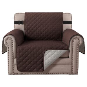 BellaHills Reversible Chair Covers Water Repellent Sofa Cover for Living Room 1 Seater Sofa Slipcover from Pets