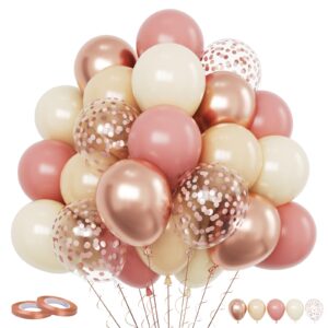 Funhot Retro Blush Pink Balloons Set