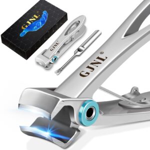 Nail Clippers for Men Thick Nails - 16mm Ultra Wide Jaw Toenail Clippers