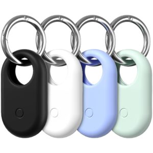 Diruite 4-Pack Case for Samsung Galaxy SmartTag 2 Protective Case with Keyring