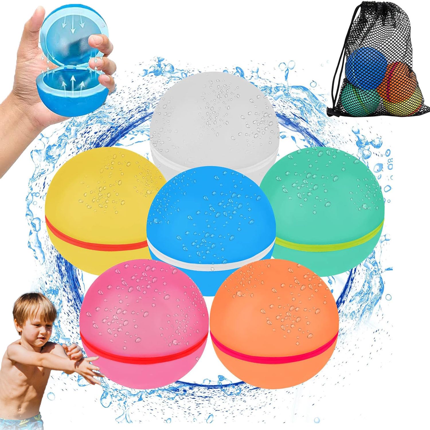 CHAWONER Magnetic Water Balloons for Kids Adults