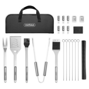 VonHaus BBQ Tool Set with Case