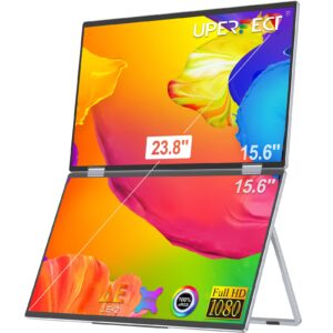 UPERFECT Portable Monitor FHD 1080P Dual Monitor 15.6 Inch