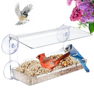 MrCrafts Nature Window Bird Feeder with Strong Suction Cups