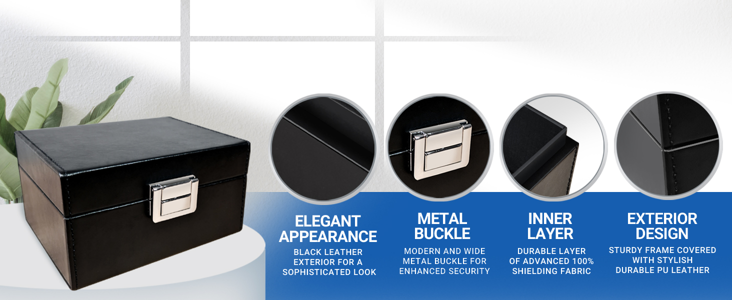 Key fob case, electromagnetic interference blocker, theft prevention, signal blocking pouch